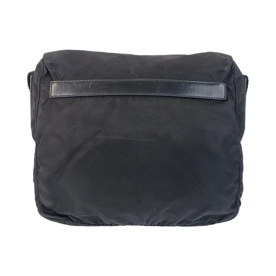 PRADA Shoulder Bag Nylon black Crossbody Shoulder Bag Messenger Bag Test Triangle With logo Women Used Authentic