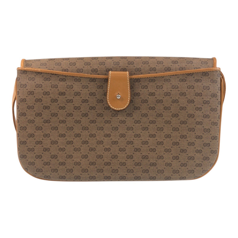 GUCCI Shoulder Bag 004 256 PVC, Leather Brown camel Crossbody Shoulder Bag Messenger Bag Old Gucci Micro GG Women Used Authentic