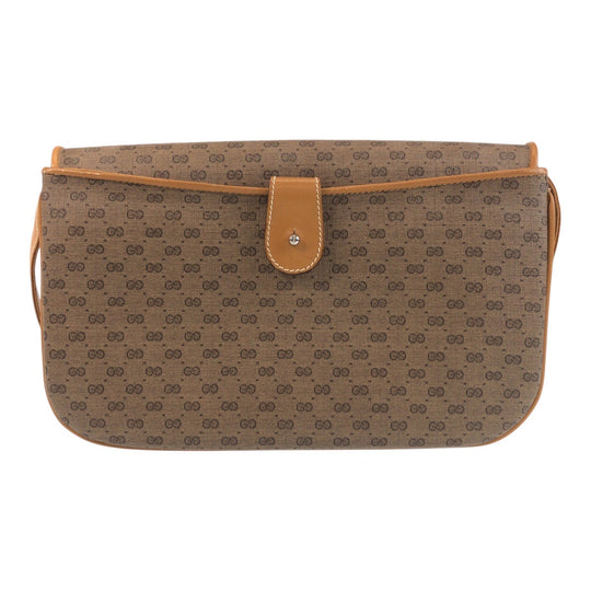 GUCCI Shoulder Bag 004 256 PVC, Leather Brown camel Crossbody Shoulder Bag Messenger Bag Old Gucci Micro GG Women Used Authentic
