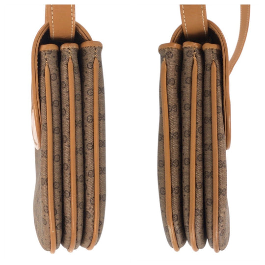 GUCCI Shoulder Bag 004 256 PVC, Leather Brown camel Crossbody Shoulder Bag Messenger Bag Old Gucci Micro GG Women Used Authentic