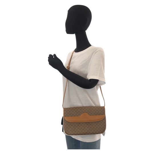 GUCCI Shoulder Bag 004 256 PVC, Leather Brown camel Crossbody Shoulder Bag Messenger Bag Old Gucci Micro GG Women Used Authentic