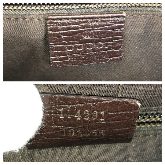 GUCCI Shoulder Bag 114291 GG Supreme canvas, leather Brown Crossbody Shoulder Bag Women Used Authentic