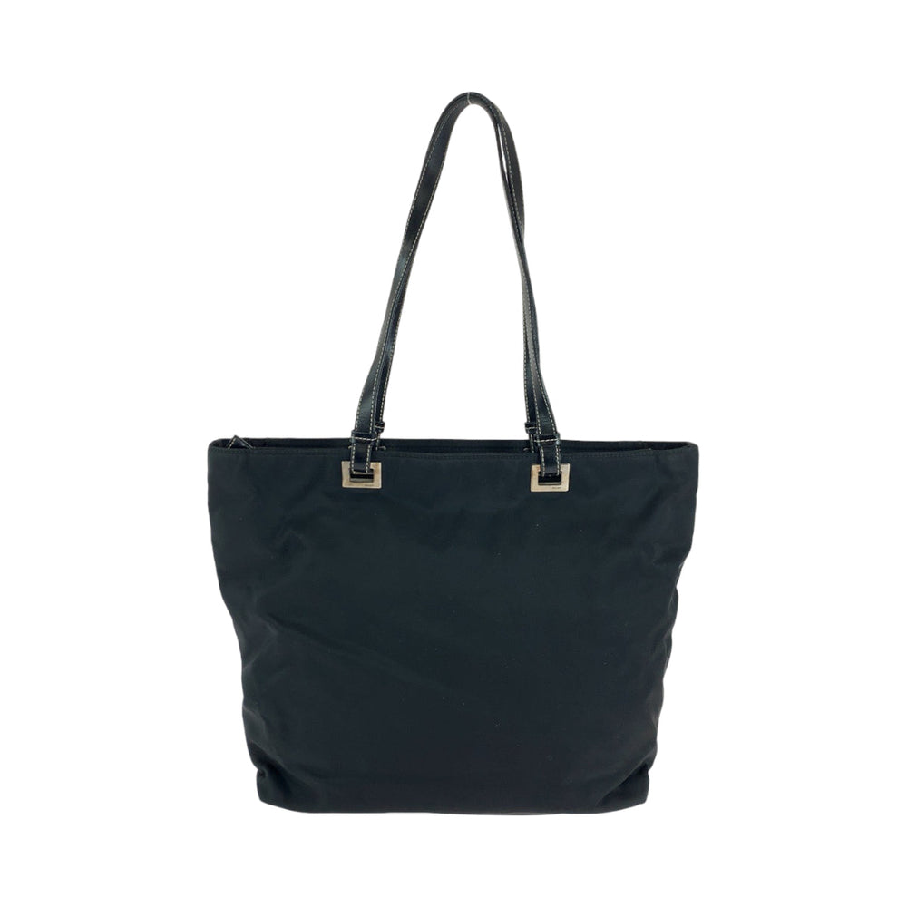 PRADA Tote Bag BR1092 Nylon black Tote Bag Shoulder Bag Test Triangle With logo Women Used Authentic