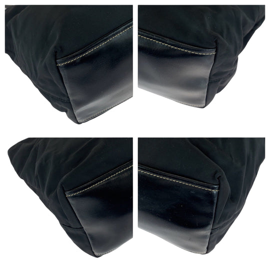 PRADA Tote Bag BR1092 Nylon black Tote Bag Shoulder Bag Test Triangle With logo Women Used Authentic