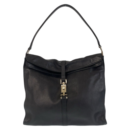 GUCCI Shoulder Bag 001 3355 leather black Shoulder Bag Jackie Women Used Authentic