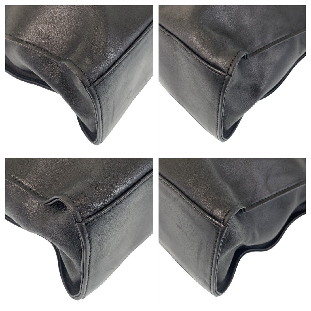 GUCCI Shoulder Bag 001 3355 leather black Shoulder Bag Jackie Women Used Authentic