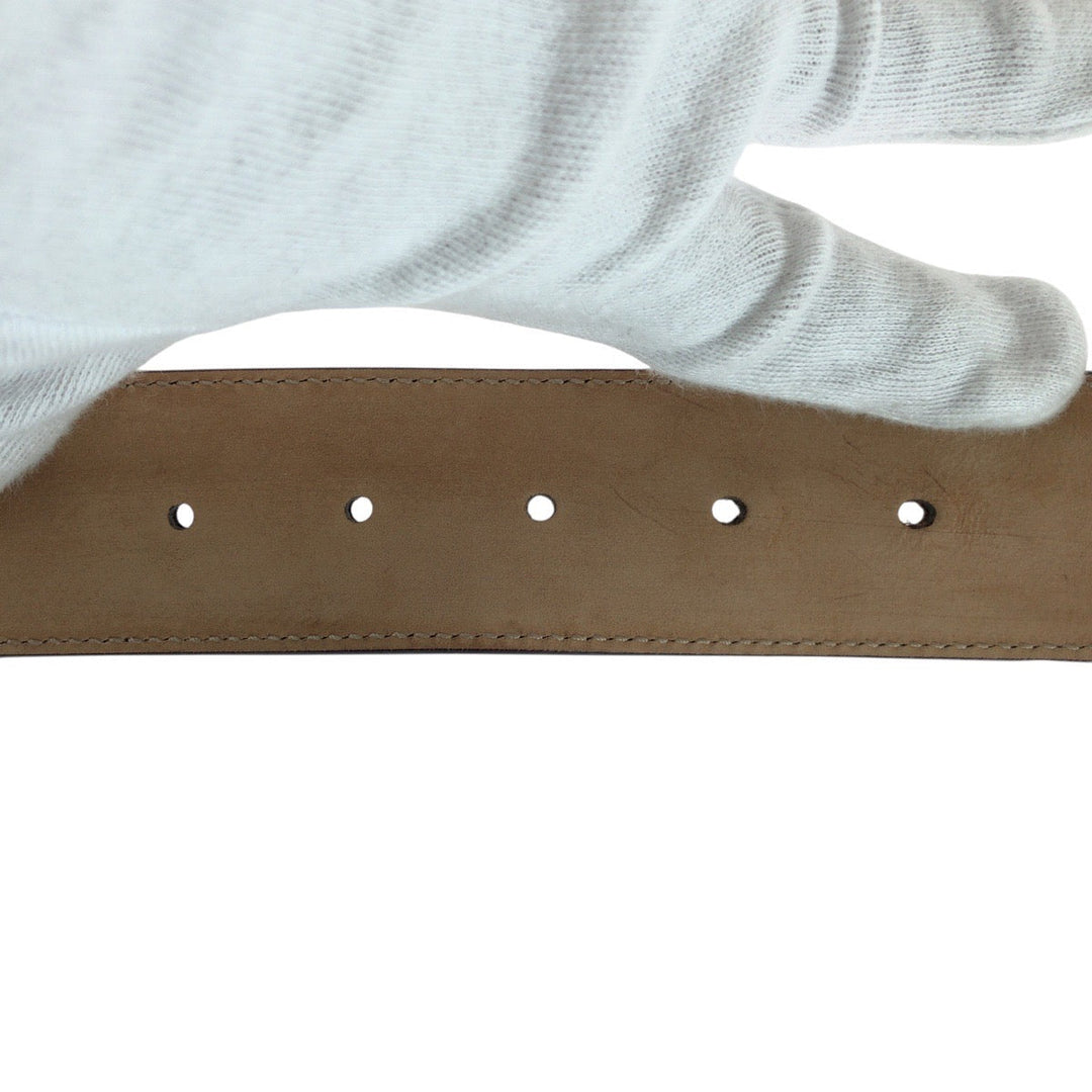 GUCCI belt 245856 479610 80 32 GG canvas, leather Brown Belts Unisex Heart Rocking Women 32 Used Authentic