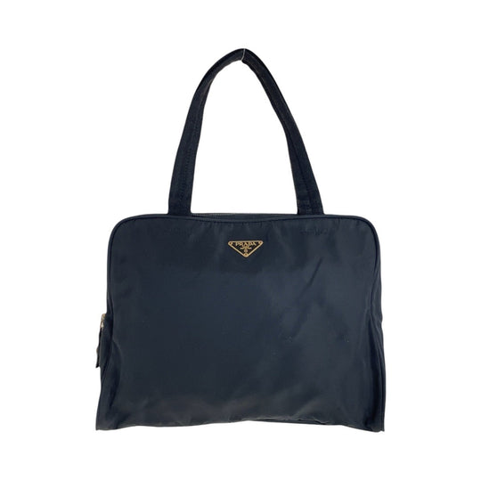 PRADA Shoulder Bag Nylon black Shoulder Bag Business Bag Test Triangle With logo Women Used Authentic