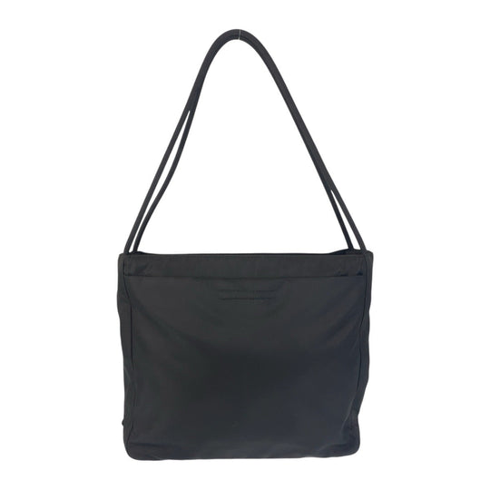 PRADA Tote Bag Nylon black Tote Bag Shoulder Bag Test Triangle With logo Women Used Authentic
