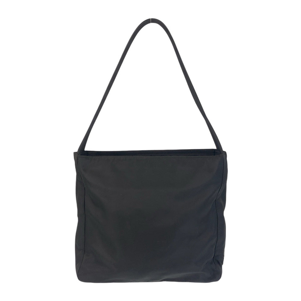 PRADA Tote Bag Nylon black Tote Bag Shoulder Bag Test Triangle With logo Women Used Authentic