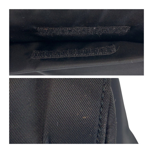 PRADA Tote Bag Nylon black Tote Bag Shoulder Bag Test Triangle With logo Women Used Authentic