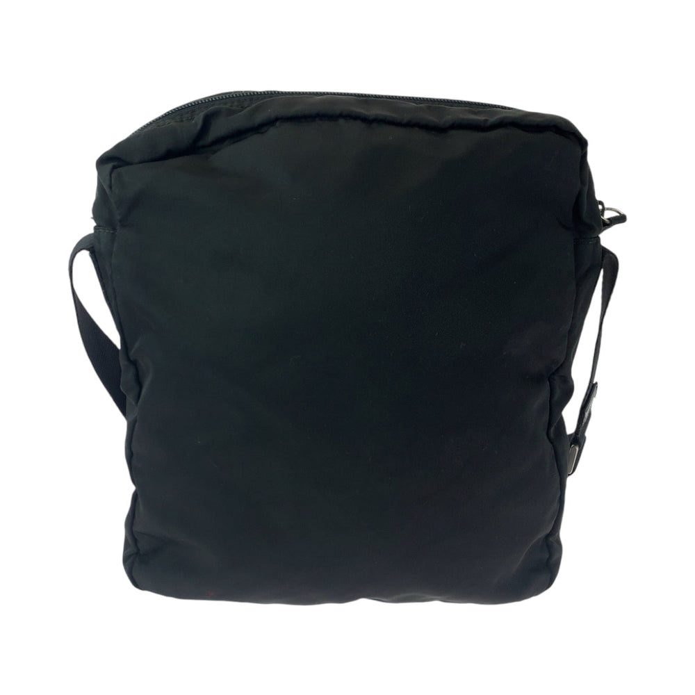 PRADA Shoulder Bag Nylon black Shoulder Bag pochette Test Triangle With logo Women Used Authentic