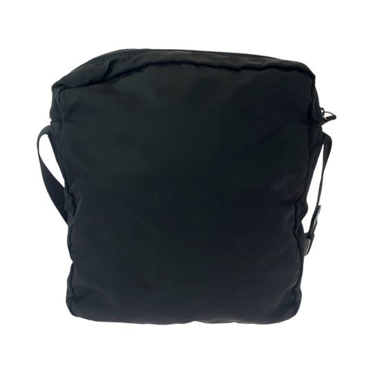 PRADA Shoulder Bag Nylon black Shoulder Bag pochette Test Triangle With logo Women Used Authentic