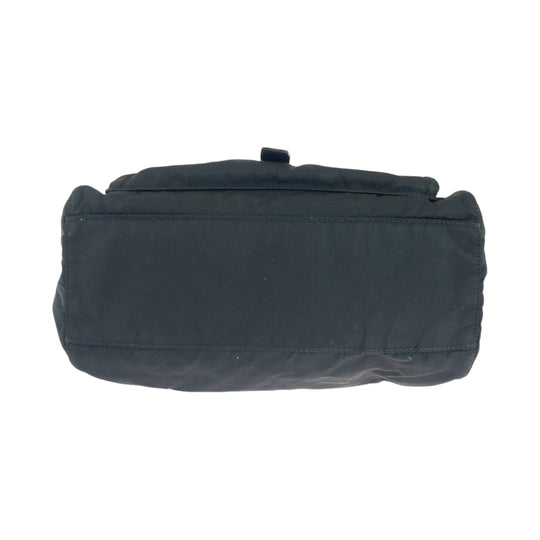 PRADA Shoulder Bag Nylon black Shoulder Bag pochette Test Triangle With logo mens Used Authentic
