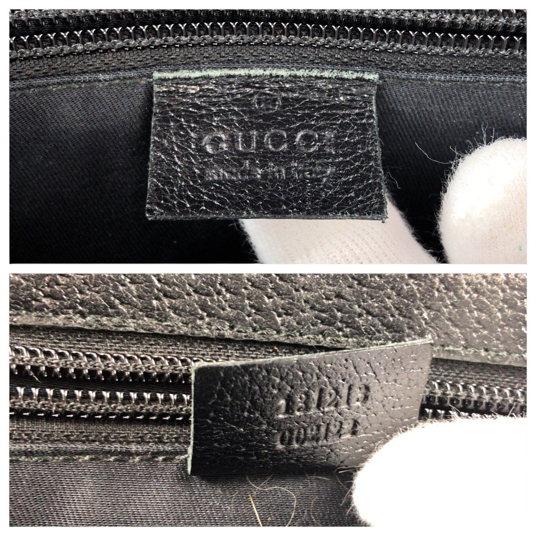 GUCCI business bag 131213 leather black