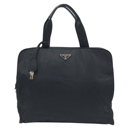 PRADA Business bag Nylon Black black Business bags, handbags, unisex Test Triangular logo mens Used Authentic