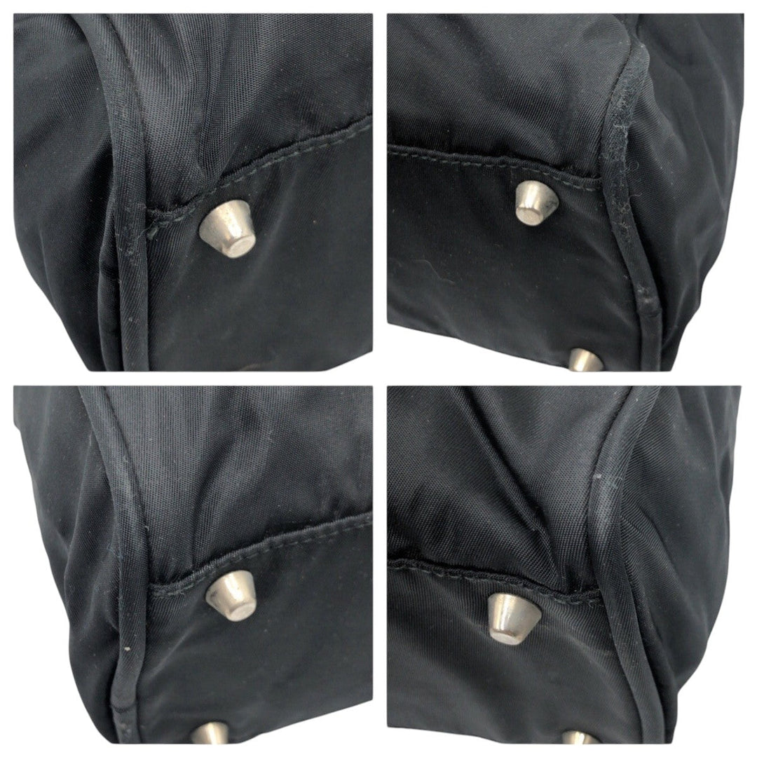 PRADA Business bag Nylon Black black Business bags, handbags, unisex Test Triangular logo mens Used Authentic