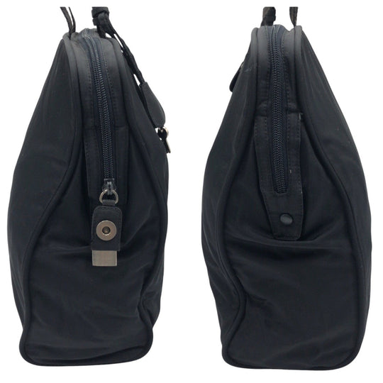 PRADA Business bag Nylon Black black Business bags, handbags, unisex Test Triangular logo mens Used Authentic