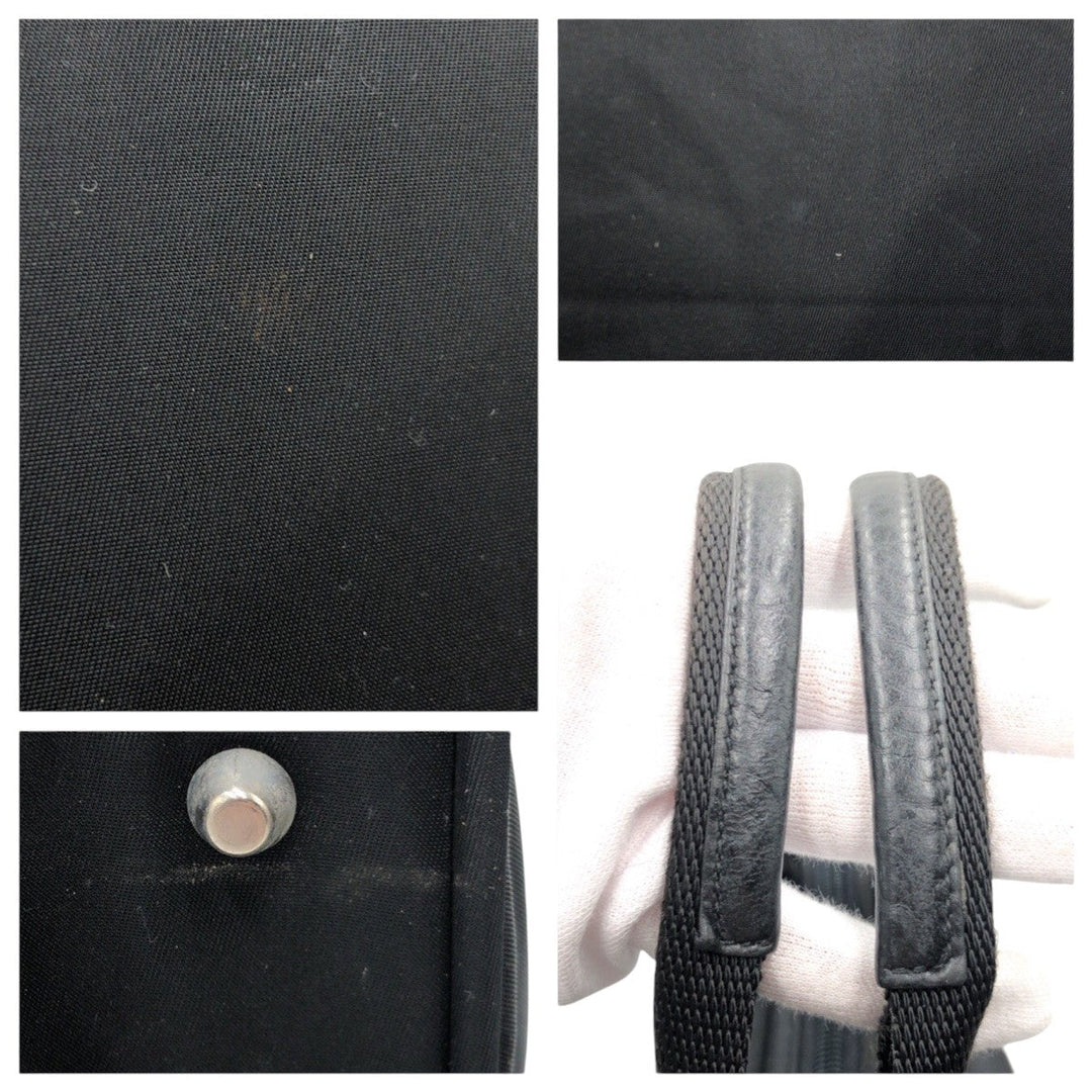 PRADA Business bag Nylon Black black Business bags, handbags, unisex Test Triangular logo mens Used Authentic
