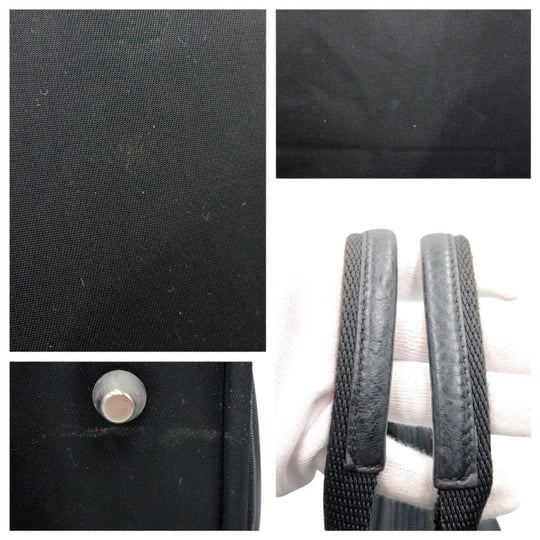 PRADA Business bag Nylon Black black Business bags, handbags, unisex Test Triangular logo mens Used Authentic