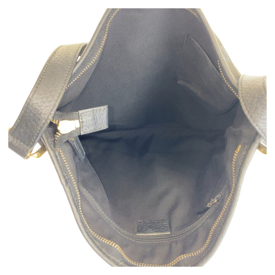 GUCCI Shoulder Bag 131326 GG canvas, leather black Crossbody Shoulder Bag Messenger Bag Abbey Women Used Authentic