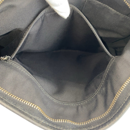 GUCCI Shoulder Bag 131326 GG canvas, leather black Crossbody Shoulder Bag Messenger Bag Abbey Women Used Authentic