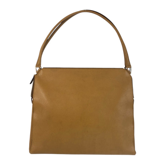 PRADA Shoulder Bag leather Brown Shoulder Bag Tote Bag Women Used Authentic
