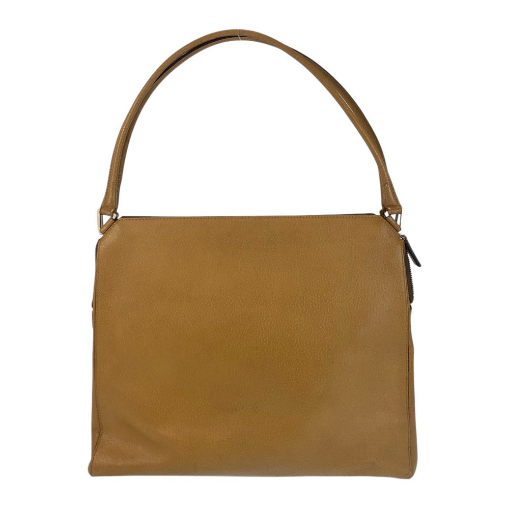 PRADA Shoulder Bag leather Brown Shoulder Bag Tote Bag Women Used Authentic