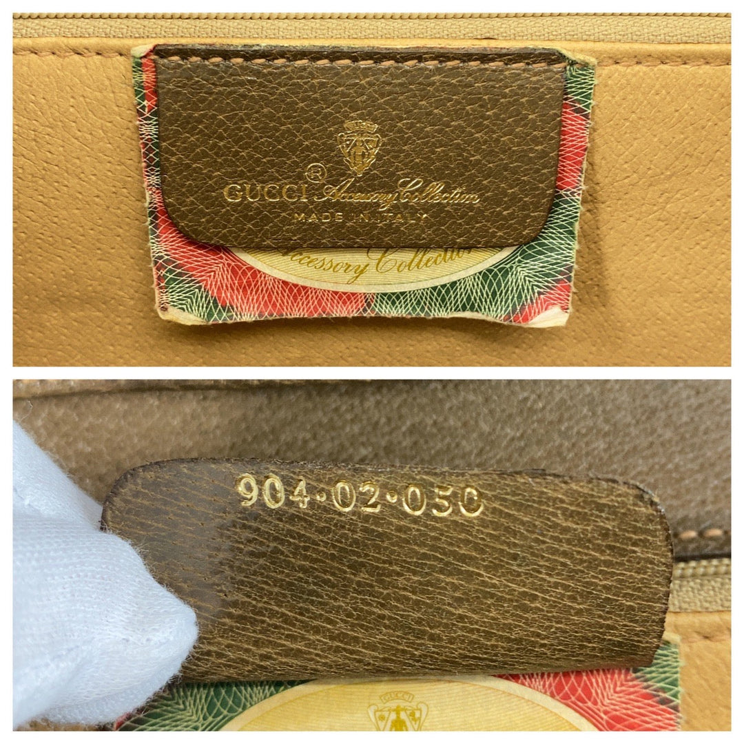 GUCCI Shoulder Bag 904 02 050 GG Supreme canvas, leather Beige Gold Metal Crossbody Shoulder Bag Messenger Bag Old Gucci Women Used Authentic