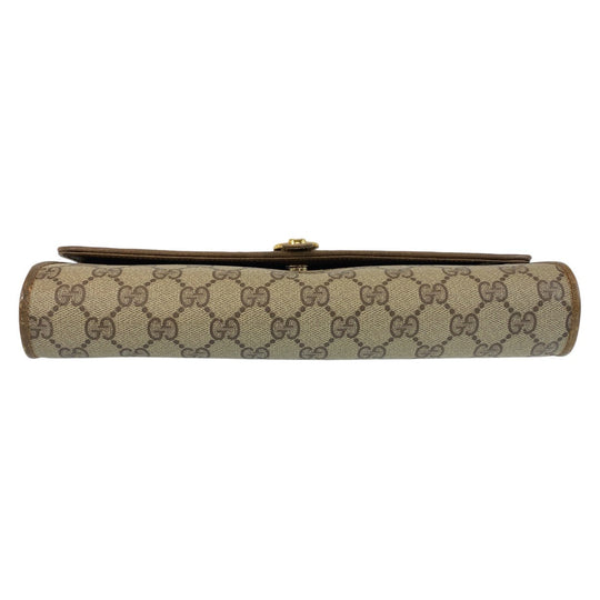 GUCCI Shoulder Bag 904 02 050 GG Supreme canvas, leather Beige Gold Metal Crossbody Shoulder Bag Messenger Bag Old Gucci Women Used Authentic