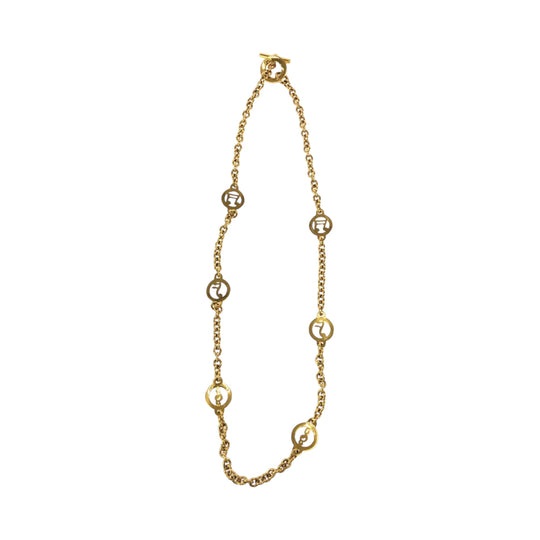 CELINE Necklace metal gold Necklace Musical note motif Women Used Authentic