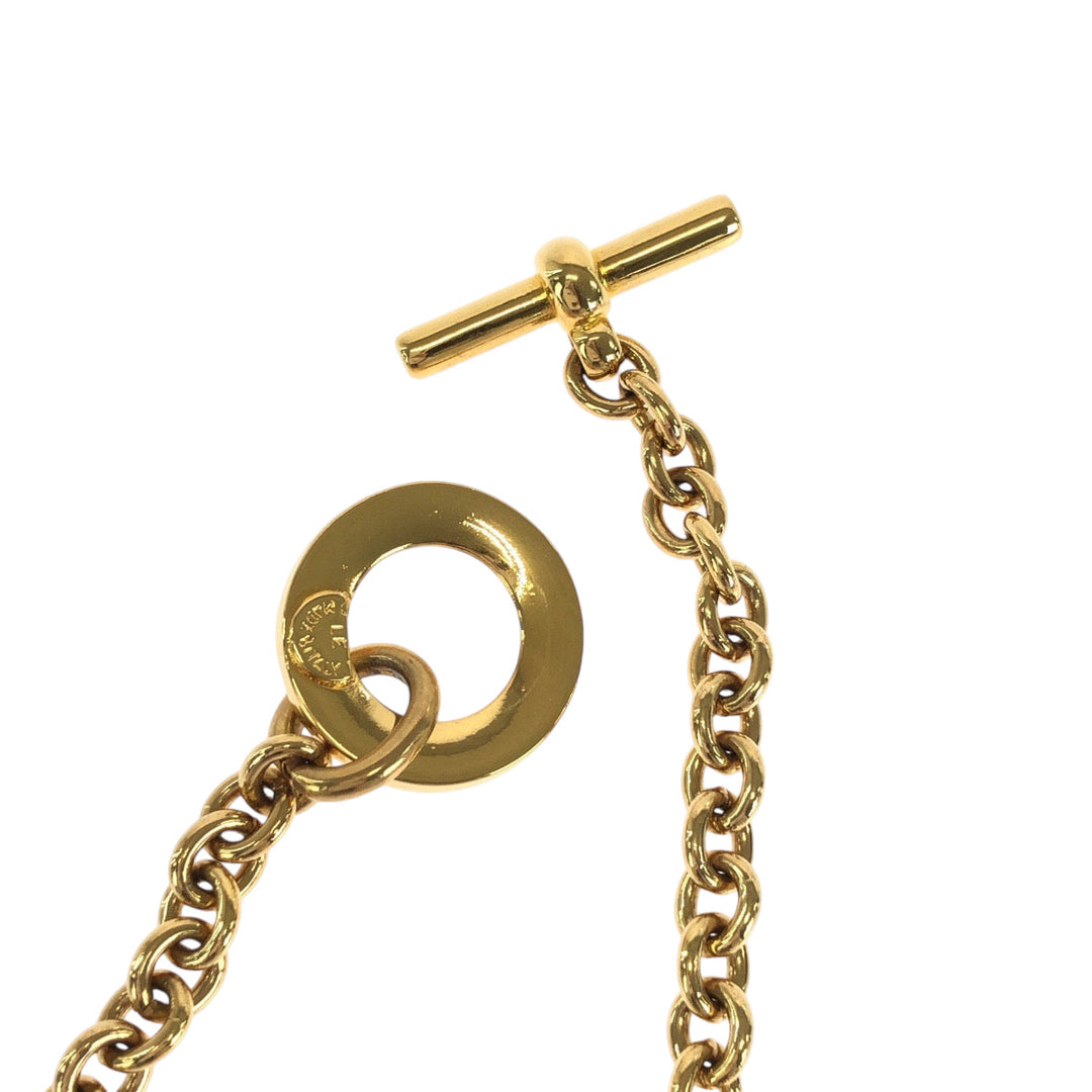 CELINE Necklace metal gold Necklace Musical note motif Women Used Authentic