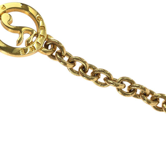 CELINE Necklace metal gold Necklace Musical note motif Women Used Authentic