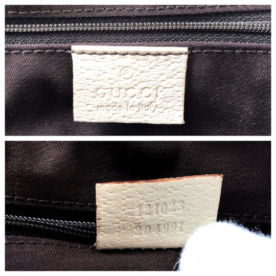 GUCCI Tote Bag 121023 GG canvas, leather Brown White Gold Metal Tote Bag Shoulder Bag Women Used Authentic