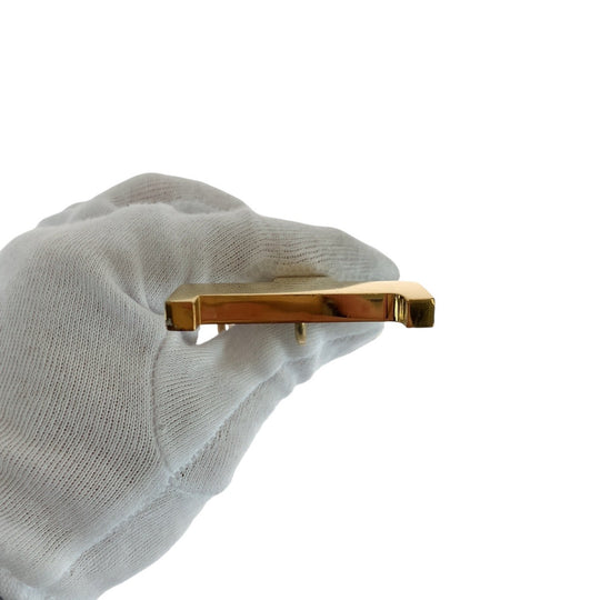 HERMES belt metal gold belt buckle only H logo mens Used Authentic