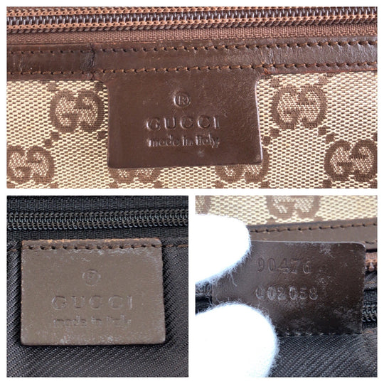 GUCCI Shoulder Bag 90476 GG canvas, leather Beige SilverMetal Crossbody Shoulder Bag Unisex Women Used Authentic