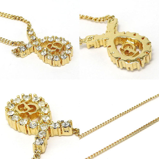 Christian Dior Necklace metal gold Women Used Authentic