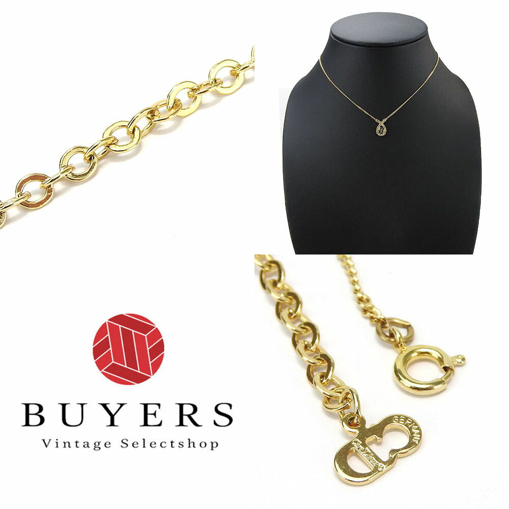 Christian Dior Necklace metal gold Women Used Authentic
