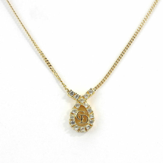 Christian Dior Necklace metal gold Women Used Authentic