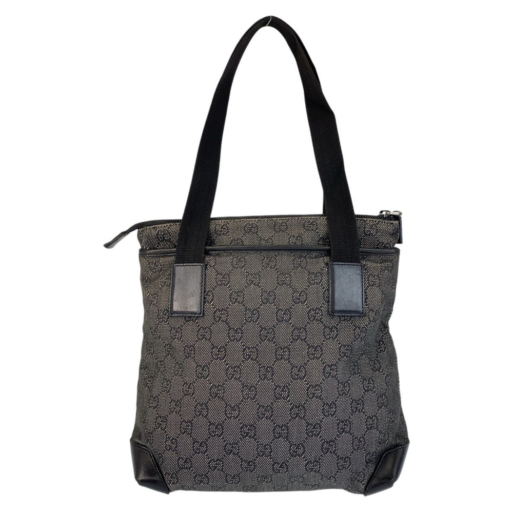 GUCCI Tote Bag 28893 GG canvas, leather black Tote Bag Shoulder Bag Women Used Authentic