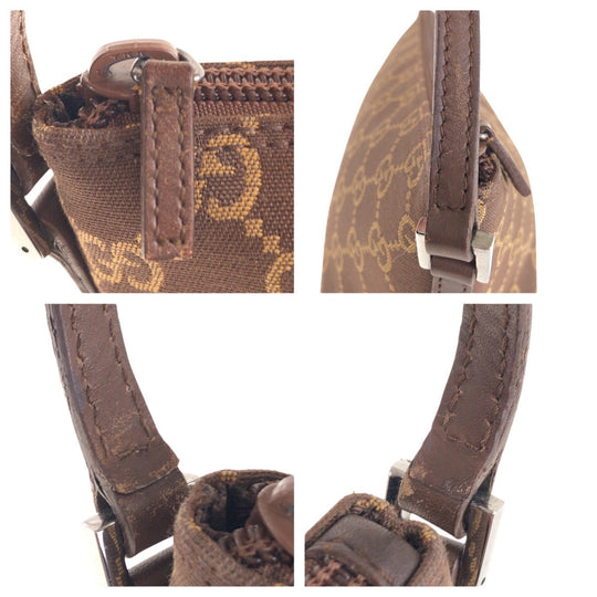 GUCCI Handbag 039 1103 GG canvas Brown Accessoires Women Used Authentic