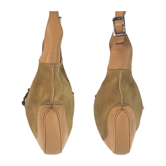 GUCCI Shoulder Bag 001.3306 2684 Suede Brown Multicolor SilverMetal Hobo Shoulder Bag Jackie Shelly Line Women Used Authentic