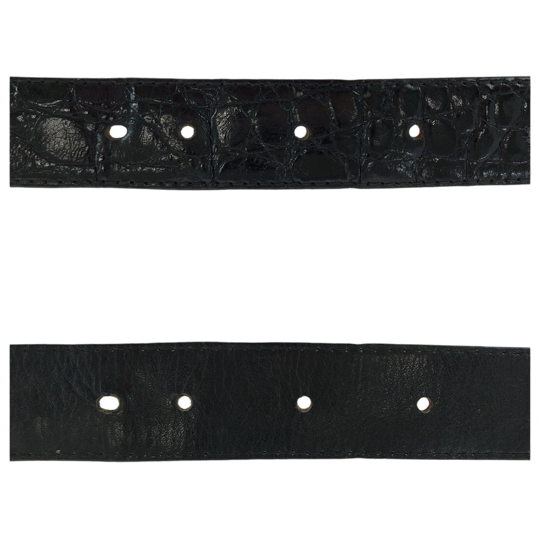 CELINE belt leather black Hose carriage
