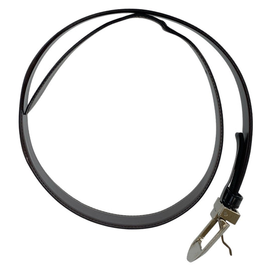 CARTIER belt leather black belt mens Used Authentic