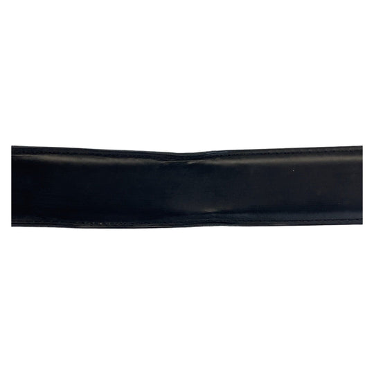 CARTIER belt leather black belt mens Used Authentic