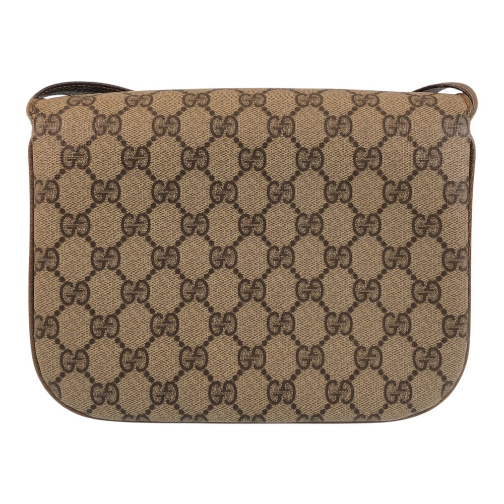 GUCCI Shoulder Bag 001 406 1780 GG Supreme canvas, leather Brown Gold Metal Crossbody Shoulder Bag Messenger Bag Old Gucci Women Used Authentic