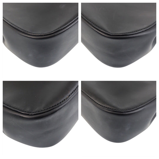 GUCCI Shoulder Bag 001 3739 Leather, Bamboo Black black red Shoulder Bag Hobo Bamboo Women Used Authentic