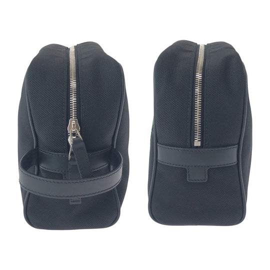 GUCCI business bag 630916 Canvas, Leather Black SilverMetal business bag pouch Sherry line mens Used Authentic
