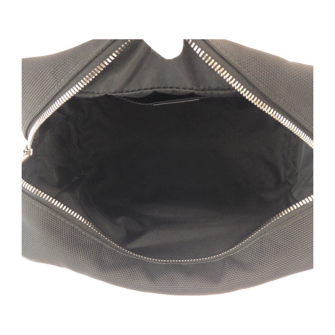GUCCI business bag 630916 Canvas, Leather Black SilverMetal business bag pouch Sherry line mens Used Authentic