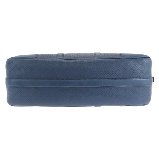 GUCCI Business bag 353394 leather Blue GoldMetal Business bag briefcase Diamante mens Used Authentic